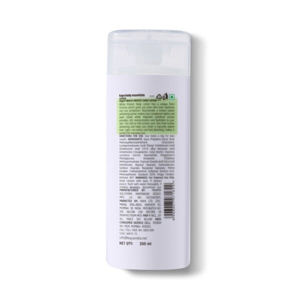 KAYA White Protect Body Lotion - (200ml) - KAYA