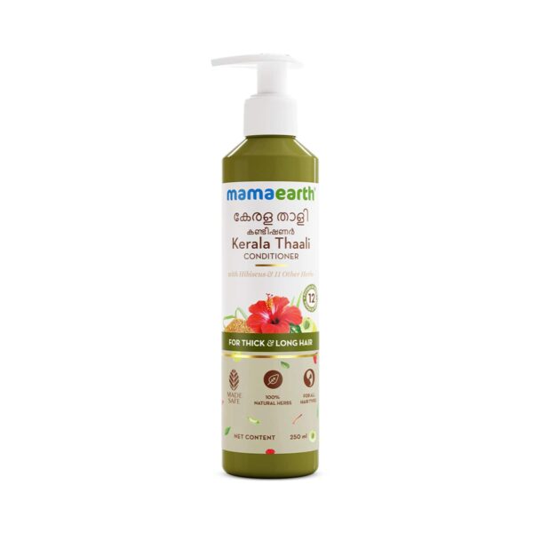 Kerala Thaali Conditioner Hibiscus Amla Reetha & Methi Dana for Smooth Thick & Long Hair (250 ml) - Mamaearth