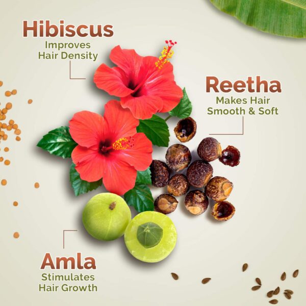 Kerala Thaali Conditioner Hibiscus Amla Reetha & Methi Dana for Smooth Thick & Long Hair (250 ml) - Mamaearth
