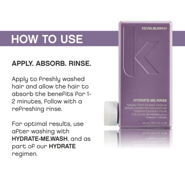 Kevin Murphy Hydrate-Me Rinse Smoothing And Hydrating Conditioner (250ml) - Kevin Murphy