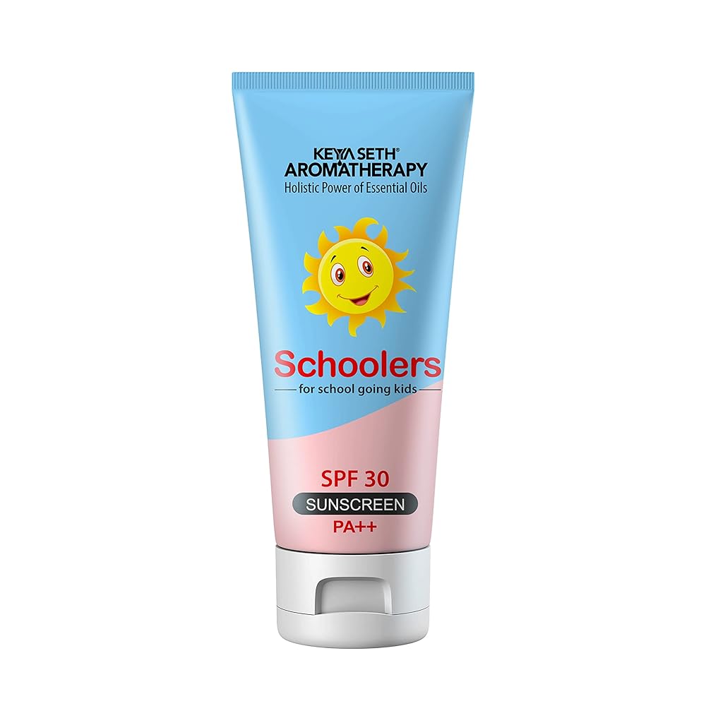KEYA SETH AROMATHERAPY, DEVICE OF DROP Keya Seth Aromatherapy, Schoolers Sunscreen SPF 30 PA++ for Kids Mineral Based Lotion -Paraben & Sulphate Free 50ml.