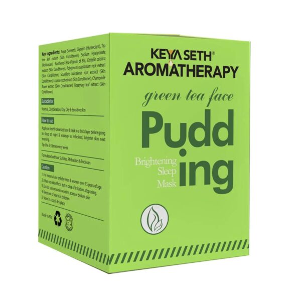 Keya Seth Aromatherapy Green Tea Face Pudding Brightening Sleeping Mask (100g) - Keya Seth Aromatherapy