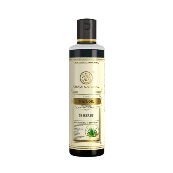 Khadi Natural 18 Herbs Hair Oil (210ml) - Khadi Natural