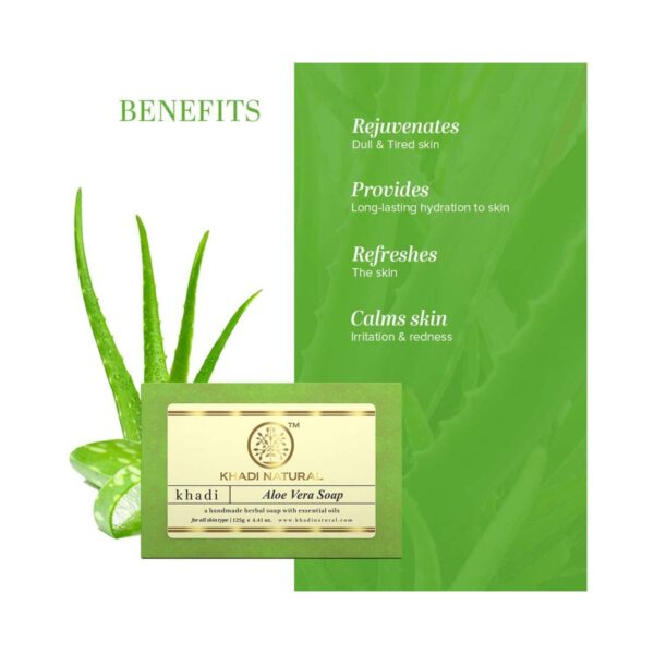Khadi Natural Aloe Vera Soap (125 g) - Khadi Natural