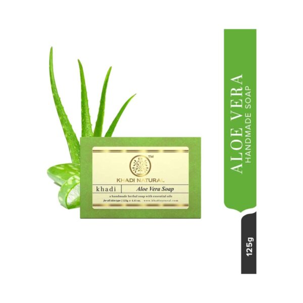 Khadi Natural Aloe Vera Soap (125 g) - Khadi Natural