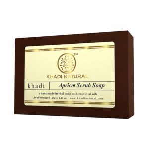 Khadi Natural Apricot Scrub Soap (125g) - Khadi Natural