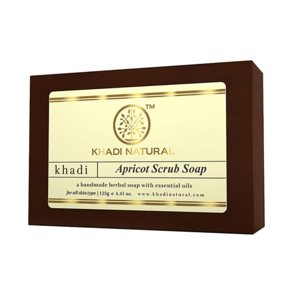 Khadi Natural Apricot Scrub Soap (125g) - Khadi Natural