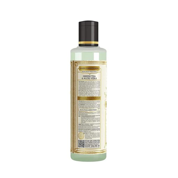 Khadi Natural Green Tea Aloe Vera Hair Conditioner (210ml) - Khadi Natural
