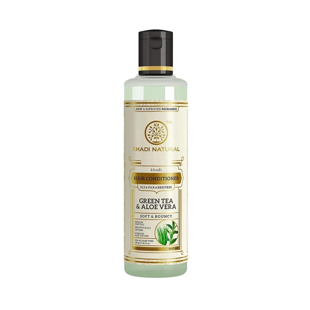 Khadi Natural Green Tea Aloe Vera Hair Conditioner (210ml) - Khadi Natural