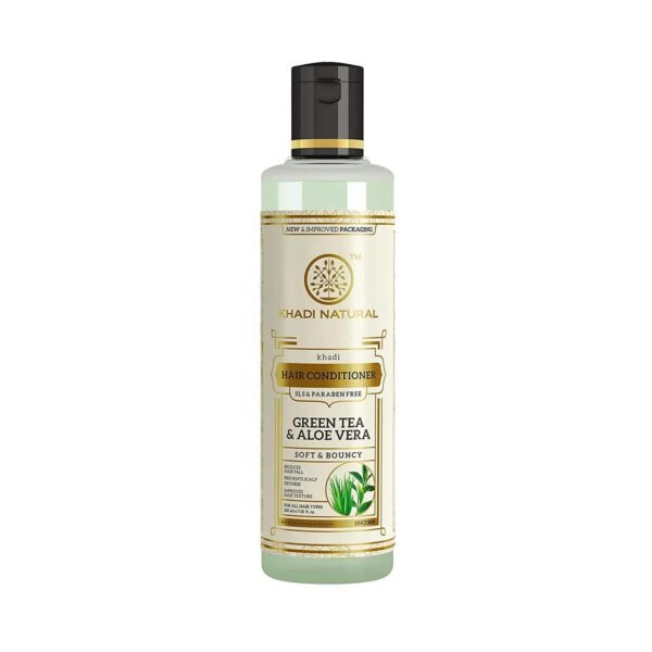 Khadi Natural Green Tea Aloe Vera Hair Conditioner (210ml) - Khadi Natural
