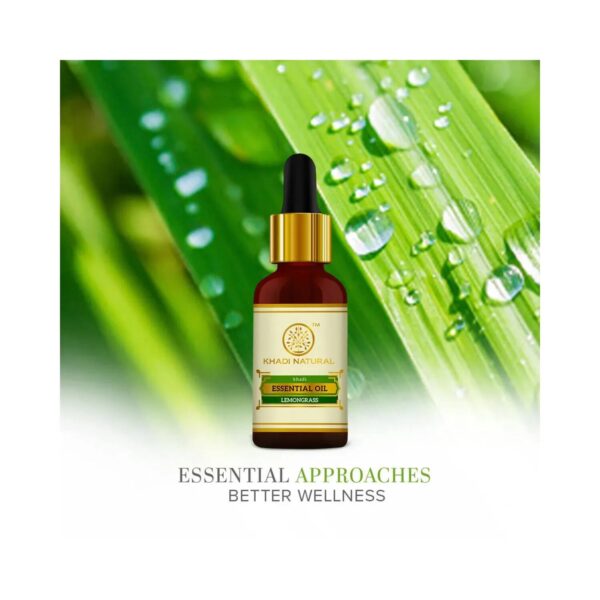 Khadi Natural Lemongrass Essential Oil (15ml) - Khadi Natural