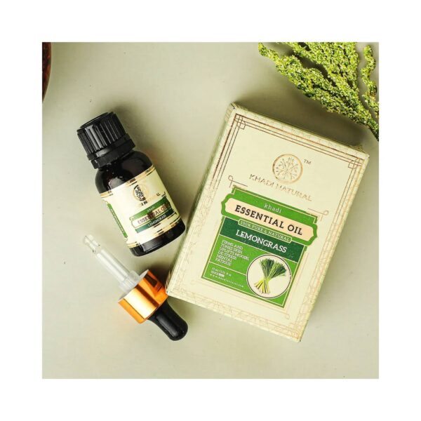 Khadi Natural Lemongrass Essential Oil (15ml) - Khadi Natural
