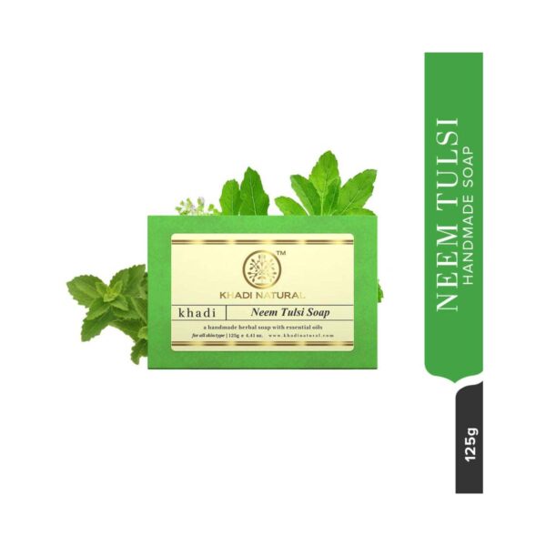 Khadi Natural Neem Tulsi Soap (125 g) - Khadi Natural