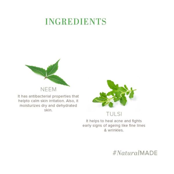 Khadi Natural Neem Tulsi Soap (125 g) - Khadi Natural