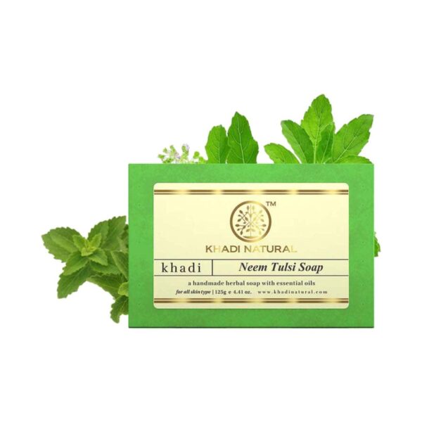 Khadi Natural Neem Tulsi Soap (125 g) - Khadi Natural