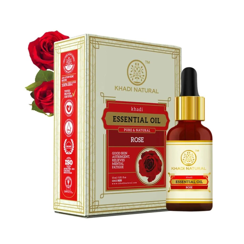 Khadi Natural Rose Essential Oil (15ml) - Khadi Natural