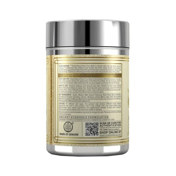 Khadi Natural Rose Face Mask (50g) - Khadi Natural