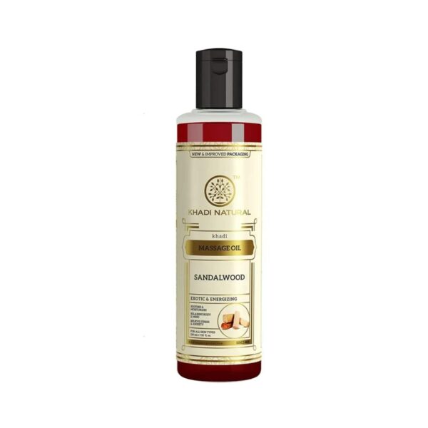 Khadi Natural Sandalwood Massage Oil (210ml) - Khadi Natural