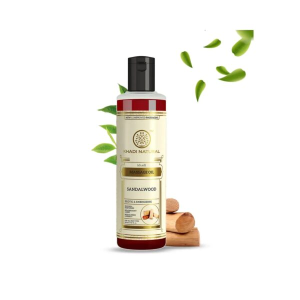 Khadi Natural Sandalwood Massage Oil (210ml) - Khadi Natural