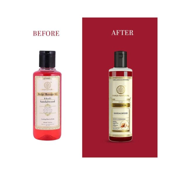 Khadi Natural Sandalwood Massage Oil (210ml) - Khadi Natural
