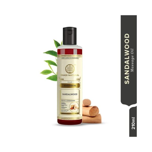 Khadi Natural Sandalwood Massage Oil (210ml) - Khadi Natural