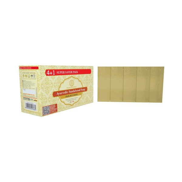 Khadi Natural Sandalwood Soap Super Saver Pack (5 Pcs) - Khadi Natural