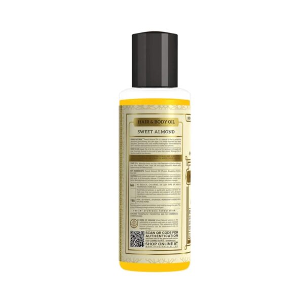 Khadi Natural Sweet Almond Hair Oil (100ml) - Khadi Natural