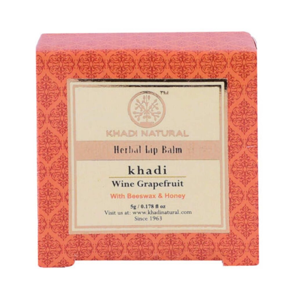 Khadi Natural Wine Grapefruit Lip Balm (5g) - Khadi Natural
