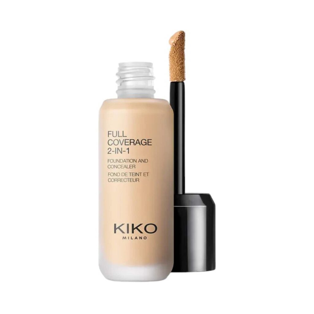 KIKO Milano Full Coverage 2-In-1 Foundation and Concealer - N25 Neutral (25 ml) - KIKO Milano