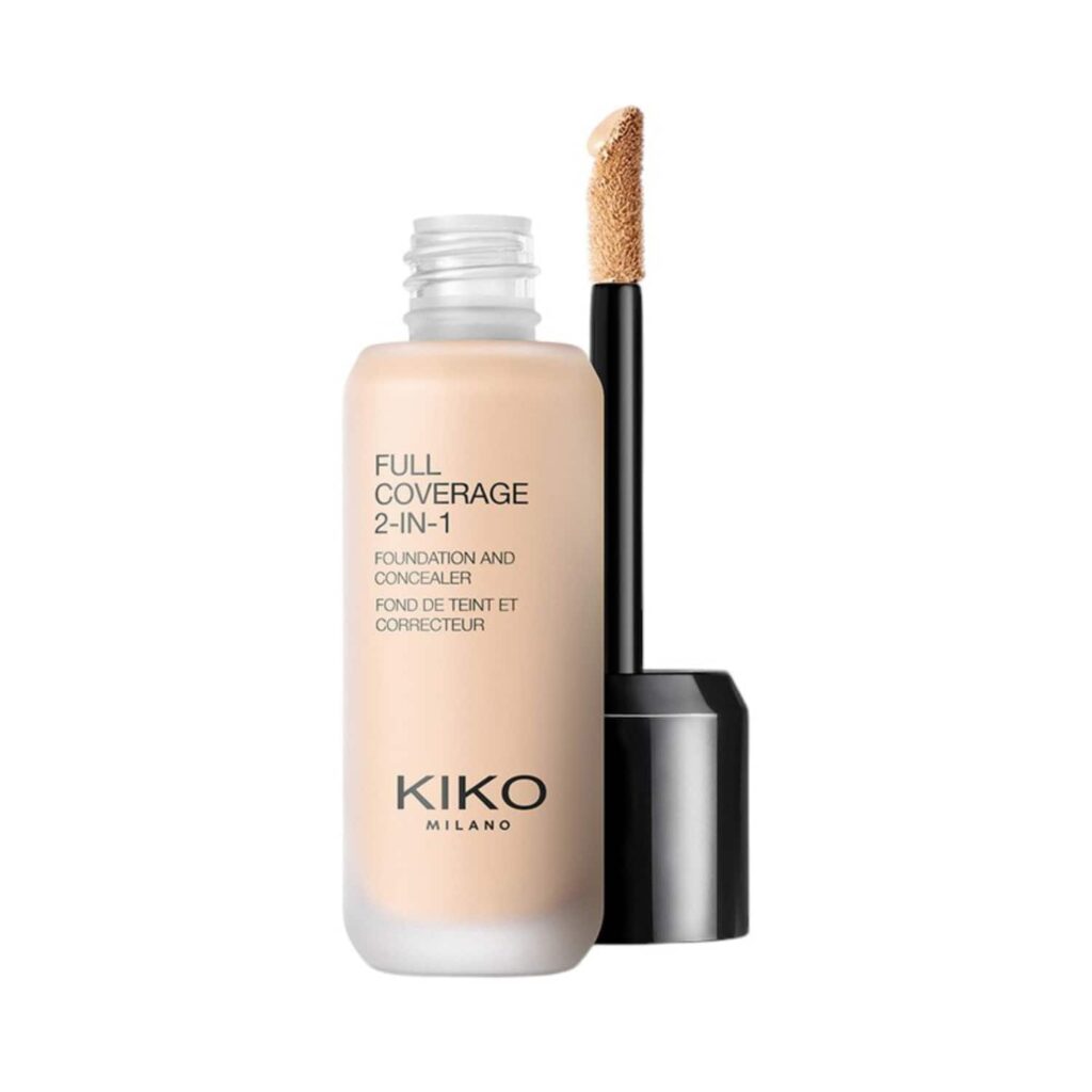 KIKO Milano Full Coverage 2-In-1 Foundation and Concealer - WR10 Warm Rose (25 ml) - KIKO Milano