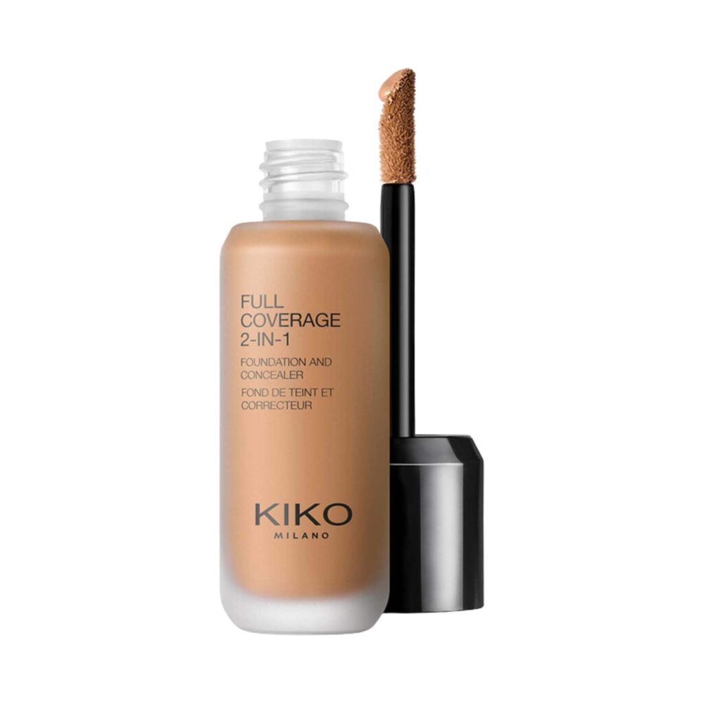 KIKO Milano Full Coverage 2-In-1 Foundation & Concealer - WB105 Warm Beige (25 ml) - KIKO Milano