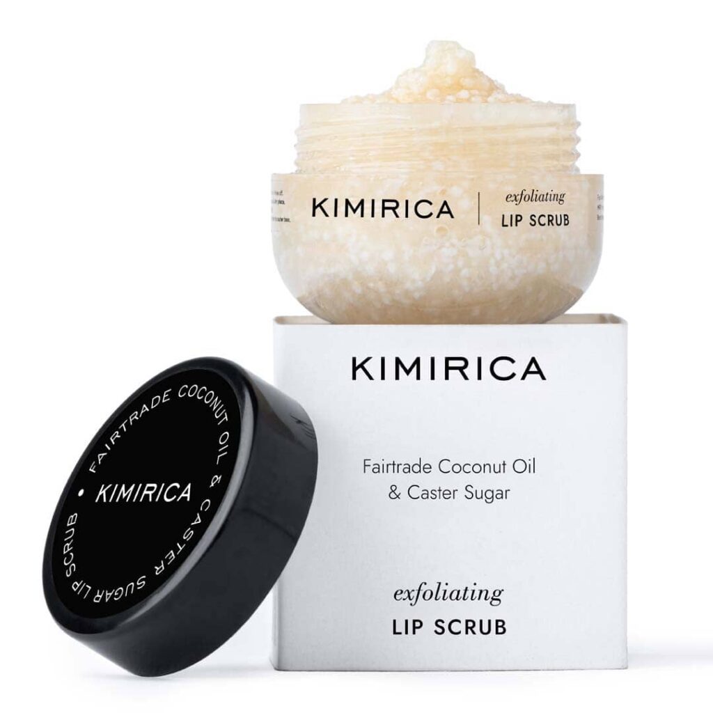 Kimirica Coco Sugar Lip Scrub for Dry and Sun Parched Lips (15 g) - Kimirica