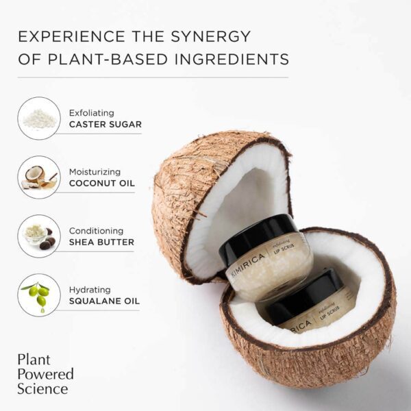 Kimirica Coco Sugar Lip Scrub for Dry and Sun Parched Lips (15 g) - Kimirica