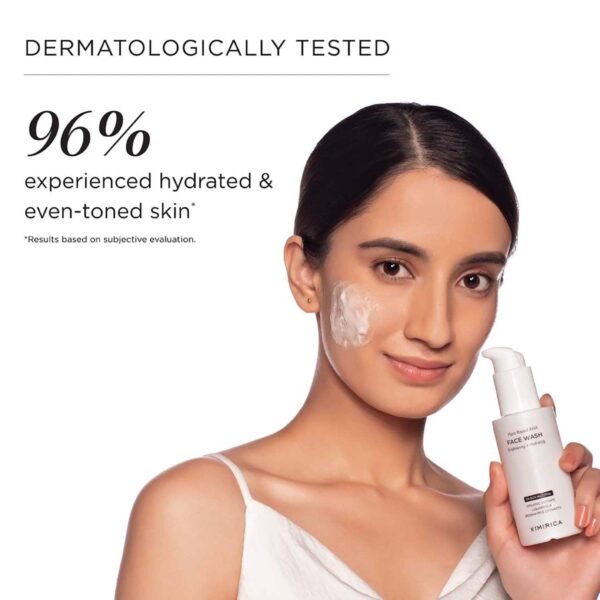 Kimirica Face Wash for Bright & Hydrated Skin with Plant Powered AHA Dry to Normal Skin (100 ml) - Kimirica