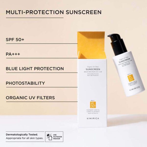 Kimirica Multi Protection Sunscreen SPF 50 PA+++ for UVA/B Protection (100 ml) - Kimirica