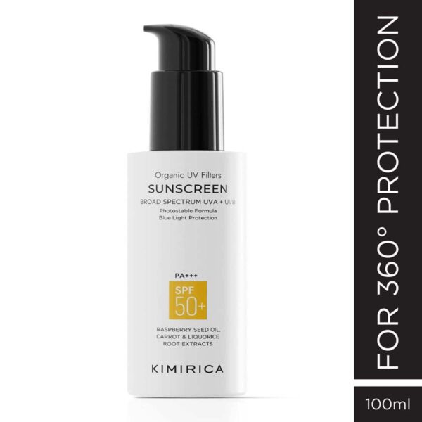 Kimirica Multi Protection Sunscreen SPF 50 PA+++ for UVA/B Protection (100 ml) - Kimirica