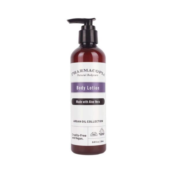Kimirica Pharmacopia Argan Oil & Aloe Vera Organic Body Lotion Moisturizer for Dry Skin (250 ml) - Kimirica