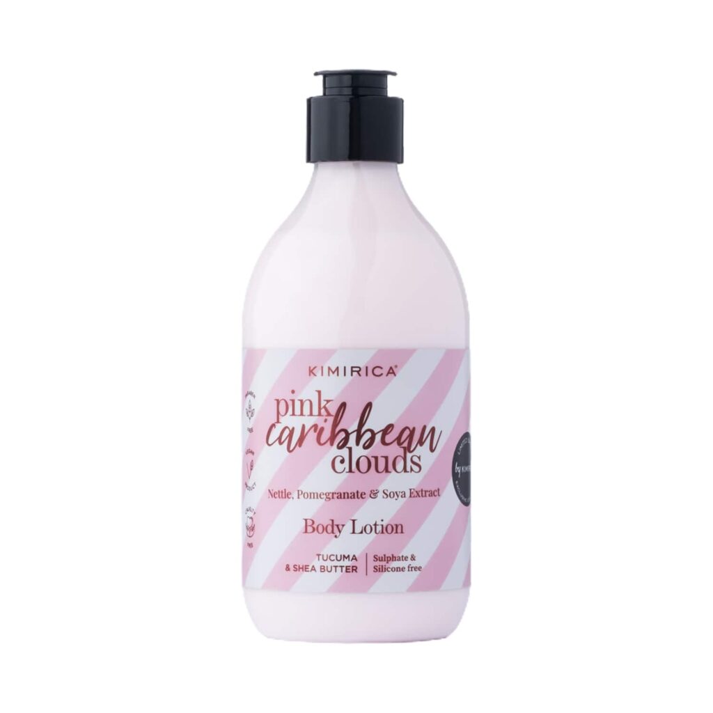 Kimirica Pink Caribbean Body Lotion with Pomegranate & Soya Extract Tucuma & Shea Butter (300 ml) - Kimirica