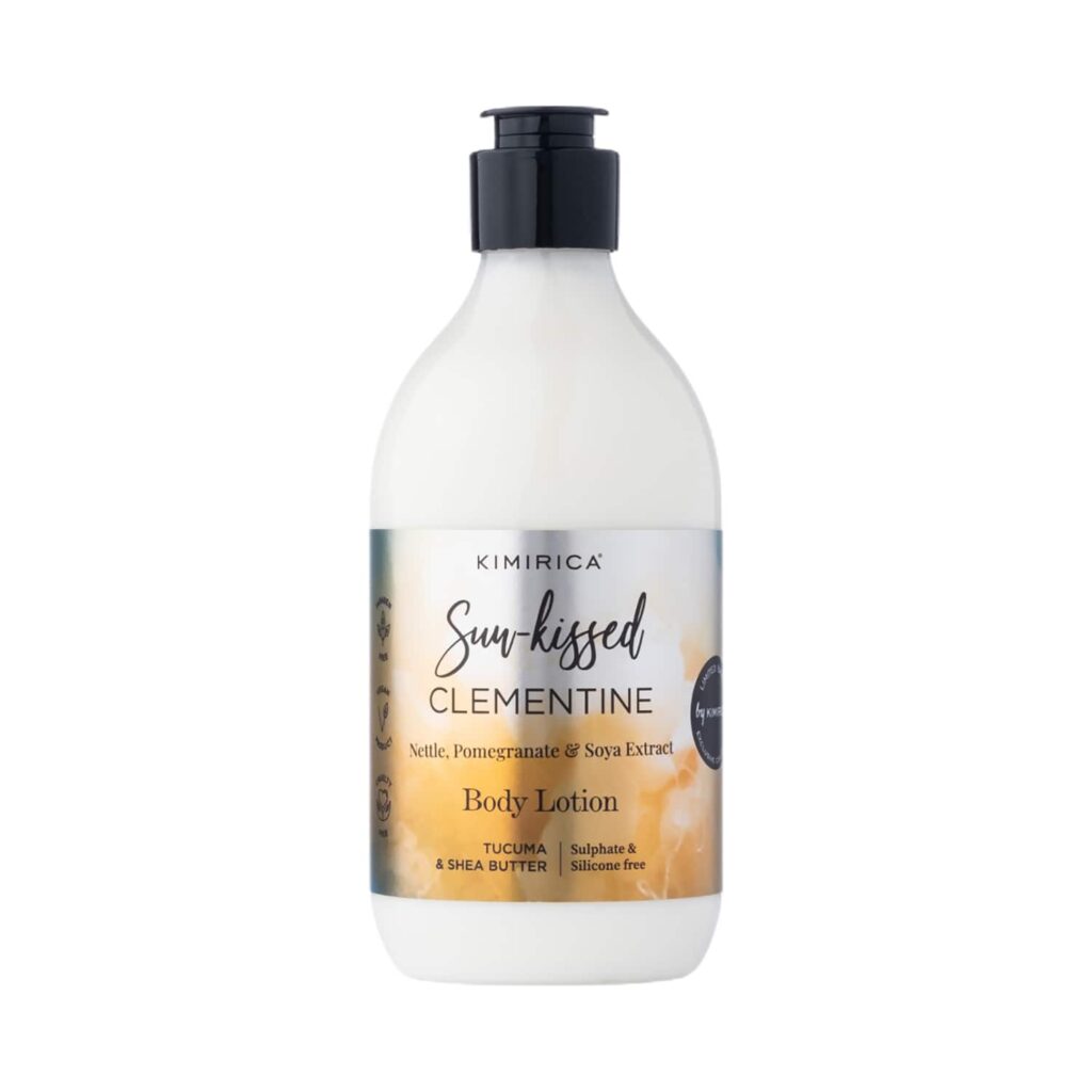 Kimirica Sun-Kissed Clementine Body Lotion with Pomegranate Soya Extract & Shea Butter (300 ml) - Kimirica