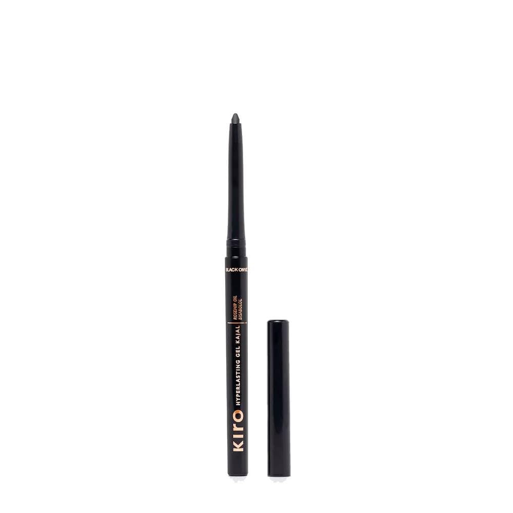 Kiro Hyperlasting Gel Kajal - Black Onyx, 0.35g | Rosehip & Bisabalol Infused | Long-Lasting, Waterproof & Smudge-Proof