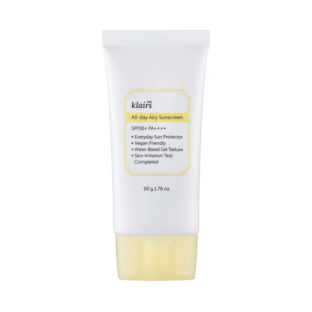 Klairs All-Day Airy Sunscreen SPF 50+ PA++++ (50ml) - Klairs