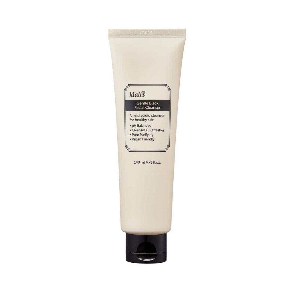 Klairs Gentle Black Facial Cleanser (140ml) - Klairs