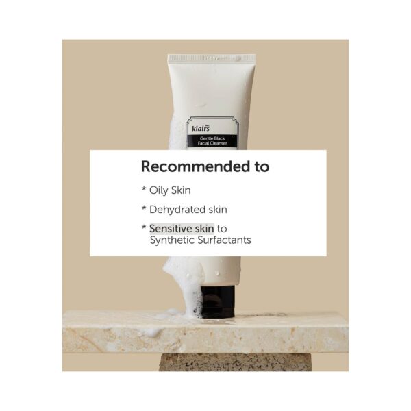 Klairs Gentle Black Facial Cleanser (140ml) - Klairs