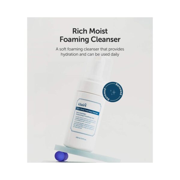 Klairs Rich Moist Foaming Cleanser (100ml) - Klairs