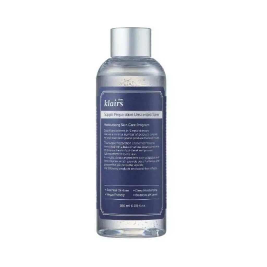 Klairs Supple Preparation Unscented Toner - (180ml) - Klairs