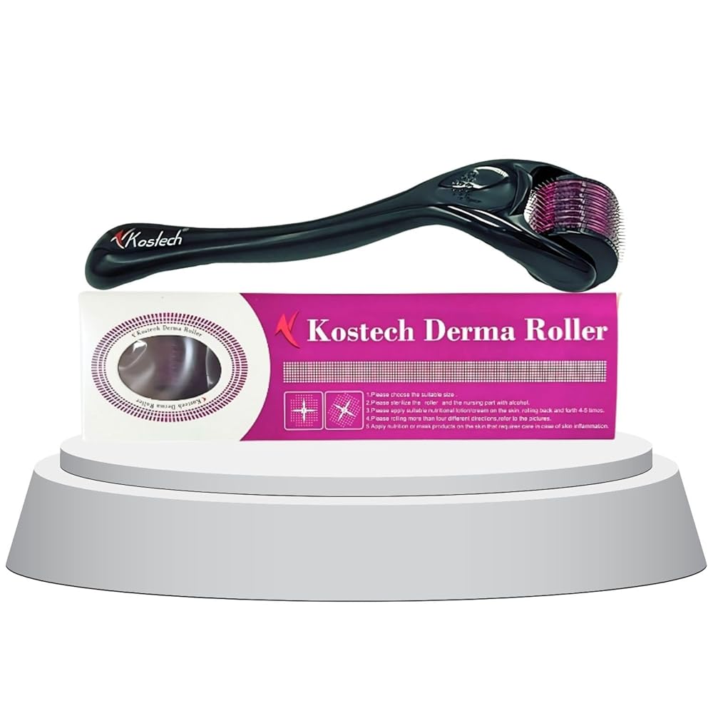 Kostech Derma Roller (KDR) 540 Titanium Micro Needle Face Treatment Derma Roller 1.0mm