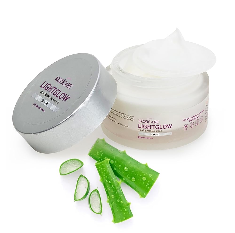 Kozicare Kojic Acid Cream with Hyaluronic Acid & Vitamin E | Lightweight Moisturizer with SPF 50 | Nourishing for All Skin Types | Achieve Radiant, Flawless Skin | Perfect for...