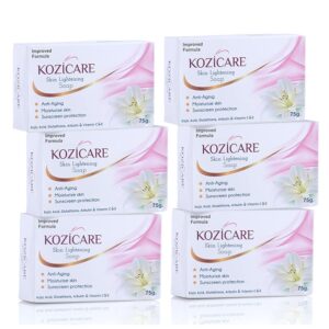 Kozicare Kojic Acid Soap & Glutathione Soap | Bathing Soaps | Bath Soap for Men & Women | Body Tan Removal Soap | Remove Dark Spots & Hyperpigmentation | For Glowing Skin |...