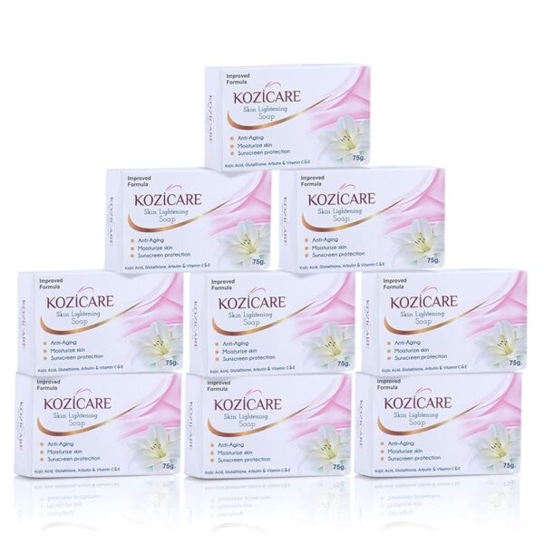 Kozicare Kojic Acid Soap & Glutathione Soap | Bathing Soaps | Bath Soap for Men & Women | Soaps for Bath | TFM Grade 1 Soap | Moisturize Skin | Fades Dark Spots | Gentle...