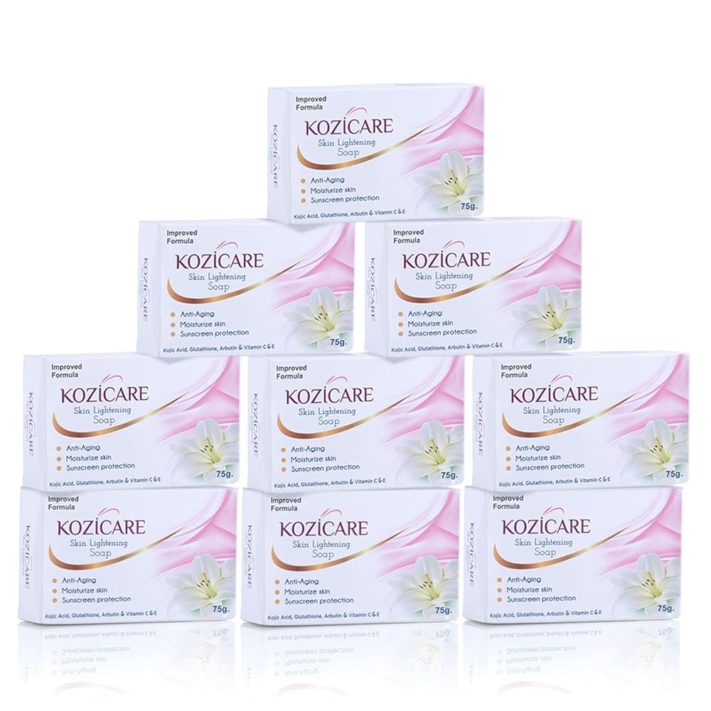 Kozicare Kojic Acid Soap & Glutathione Soap | Bathing Soaps | Bath Soap for Men & Women | Soaps for Bath | TFM Grade 1 Soap | Moisturize Skin | Fades Dark Spots | Gentle...